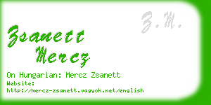 zsanett mercz business card